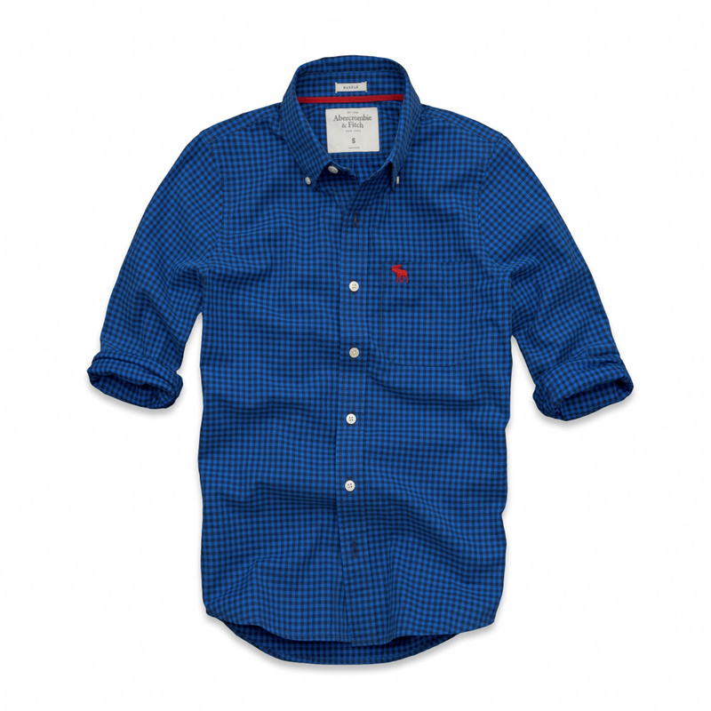 Abercrombie Fitch Hombres Necesidad Algodón Camisa AF6930